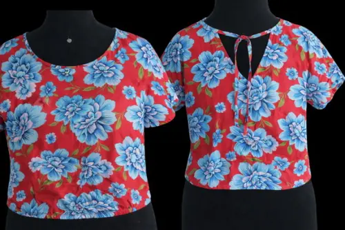 Blusa de chita (até o T.60)(estampa esgotada)