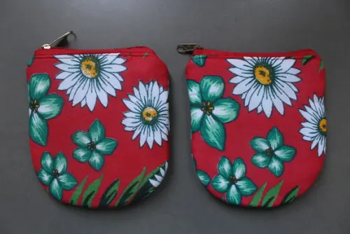 porta moedas de chita (preço unitario)