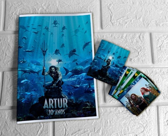 Álbum de Figurinhas Aquaman