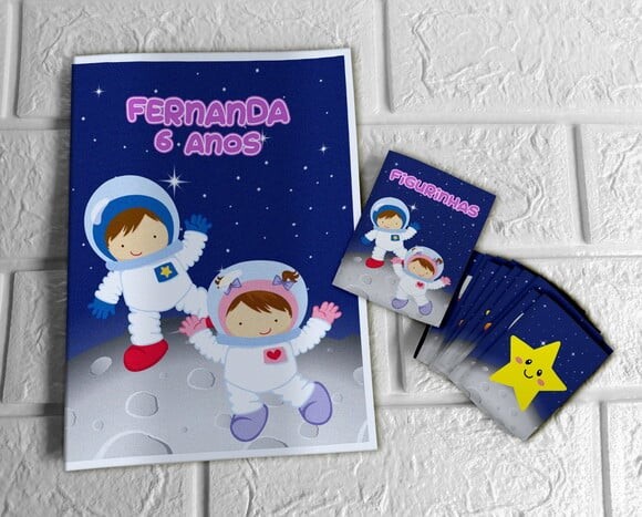 Álbum de Figurinhas Astronauta
