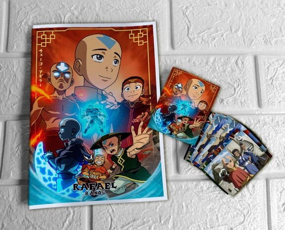 Álbum de Figurinhas Avatar a Lenda de Aang