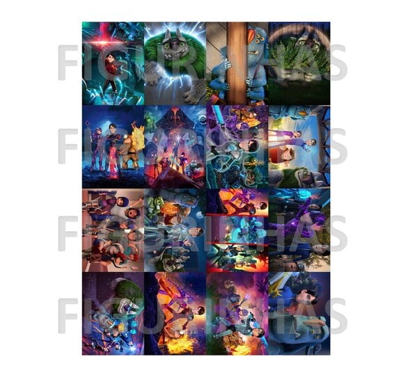 Álbum de Figurinhas Caçadores de Trolls