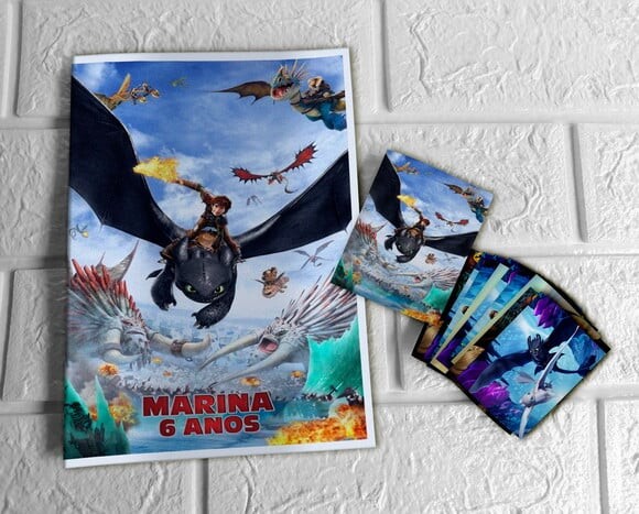 Álbum de Figurinhas Como Treinar o Seu Dragão