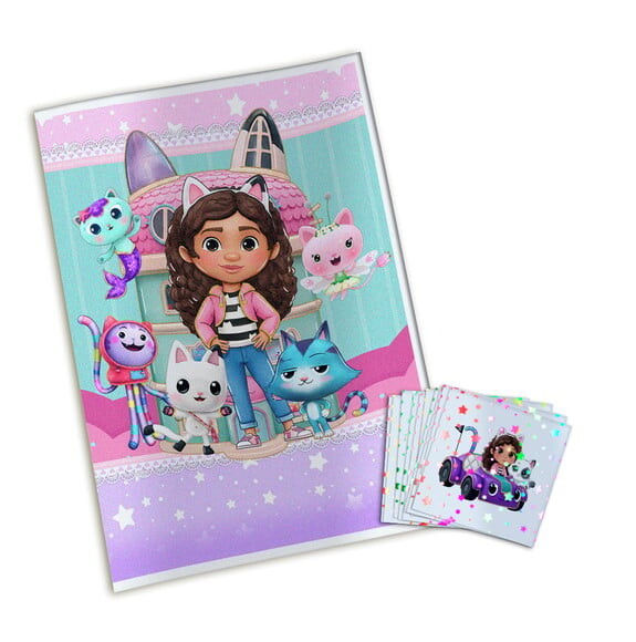 Álbum de Figurinhas Metalizadas a Casa Mágica da Gabby