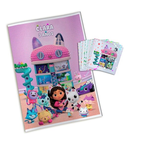 Álbum de Figurinhas Metalizadas a Casa Mágica da Gabby