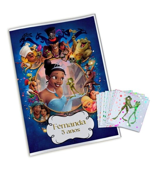 Álbum de Figurinhas Metalizadas a Princesa e o Sapo