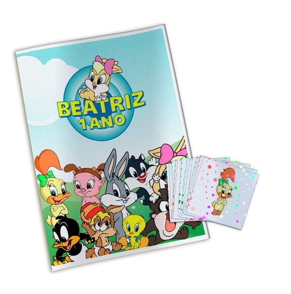 Álbum de Figurinhas Metalizadas Baby Looney Tunes