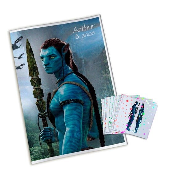 Álbum de Figurinhas Metalizadas Avatar