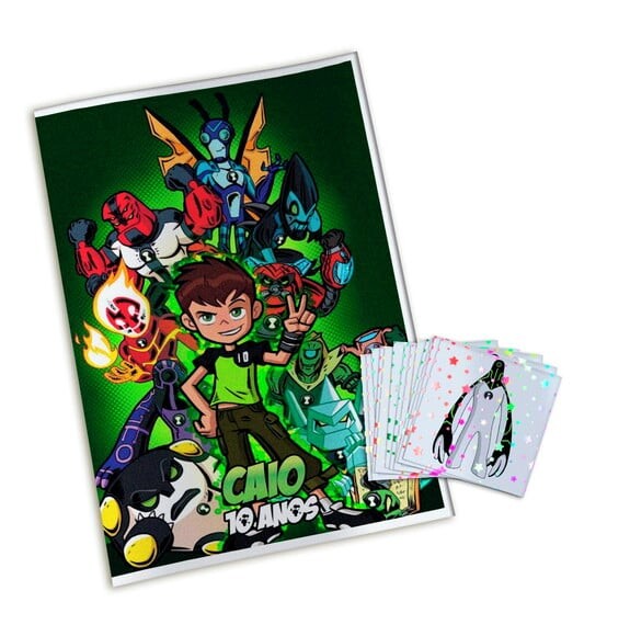 Álbum de Figurinhas Metalizadas Ben 10