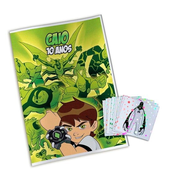 Álbum de Figurinhas Metalizadas Ben 10