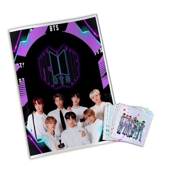 Álbum de Figurinhas Metalizadas Bts