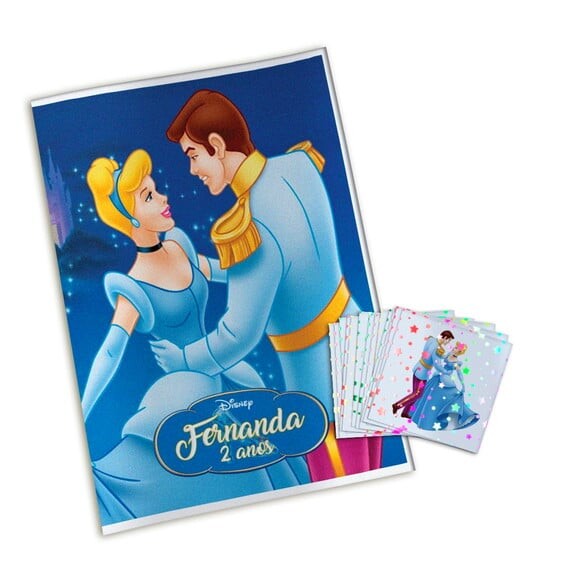 Álbum de Figurinhas Metalizadas Cinderela
