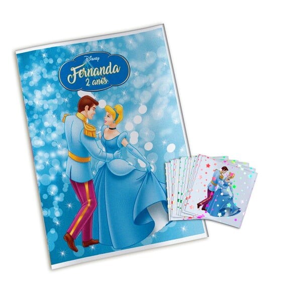 Álbum de Figurinhas Metalizadas Cinderela