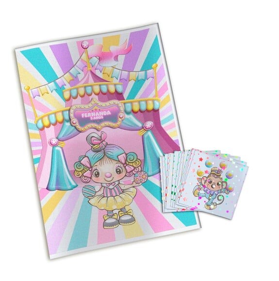 Álbum de Figurinhas Metalizadas Circo Candy