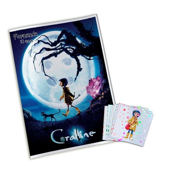 Álbum de Figurinhas Metalizadas Coraline
