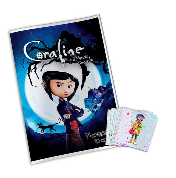 Álbum de Figurinhas Metalizadas Coraline