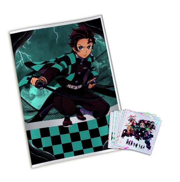 Álbum de Figurinhas Metalizadas Demon Slayer