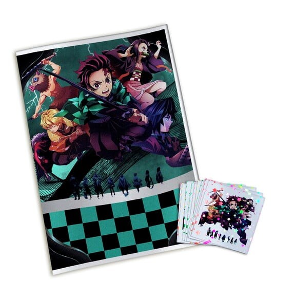 Álbum de Figurinhas Metalizadas Demon Slayer