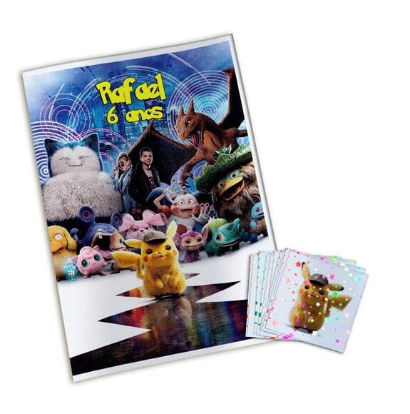Álbum de Figurinhas Metalizadas Detetive Pikachu