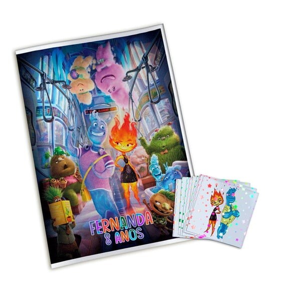 Álbum de Figurinhas Metalizadas Elementos