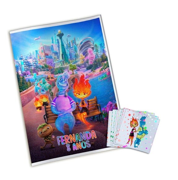 Álbum de Figurinhas Metalizadas Elementos