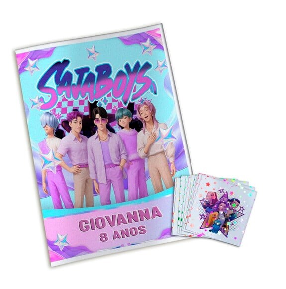 Álbum de Figurinhas Metalizadas Guerreiras do K-pop
