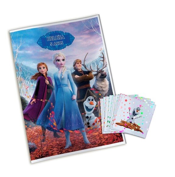 Álbum de Figurinhas Metalizadas Frozen