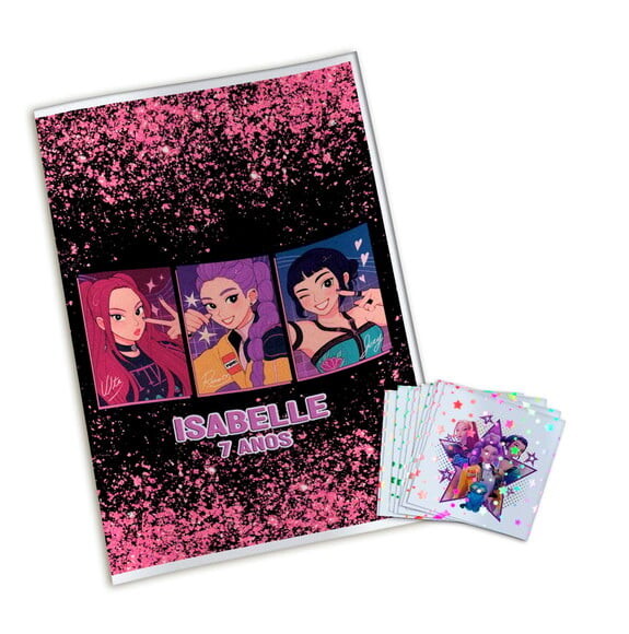 Álbum de Figurinhas Metalizadas Guerreiras do K-pop