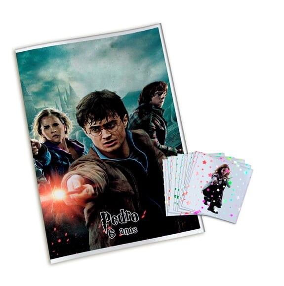Álbum de Figurinhas Metalizadas Harry Potter