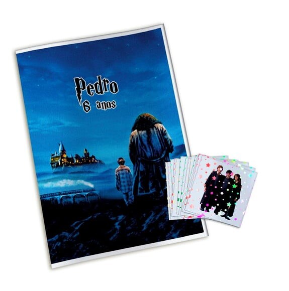 Álbum de Figurinhas Metalizadas Harry Potter