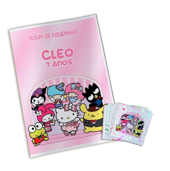 Álbum de Figurinhas Metalizadas Hello Kitty