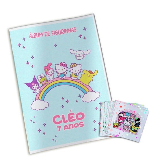 Álbum de Figurinhas Metalizadas Hello Kitty