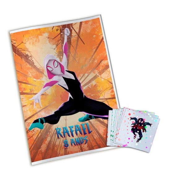 Álbum de Figurinhas Metalizadas Homem Aranha no Aranhaverso