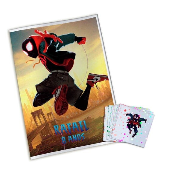 Álbum de Figurinhas Metalizadas Homem Aranha no Aranhaverso