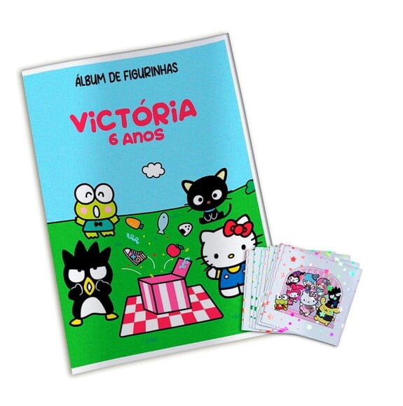Álbum de Figurinhas Metalizadas Hello Kitty