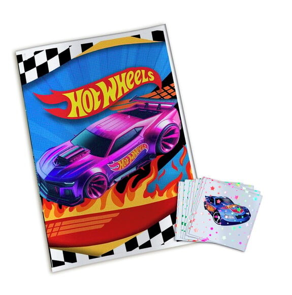 Álbum de Figurinhas Metalizadas Hot Wheels