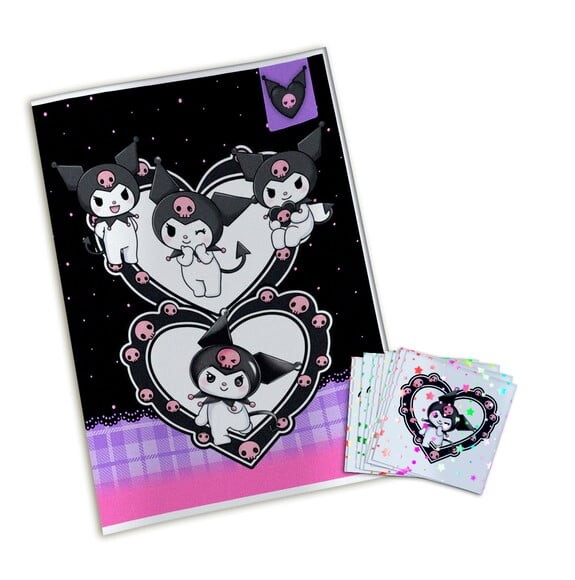 Álbum de Figurinhas Metalizadas Kuromi