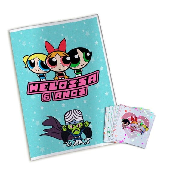 Álbum de Figurinhas Metalizadas Meninas Super Poderosas