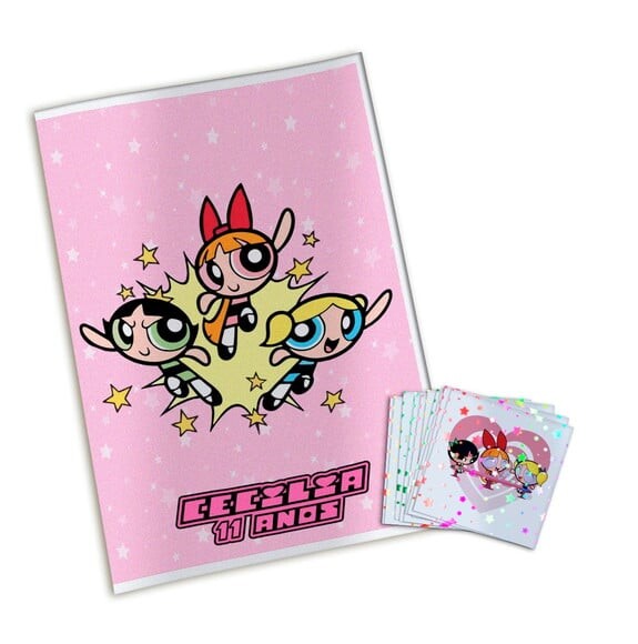 Álbum de Figurinhas Metalizadas Meninas Super Poderosas