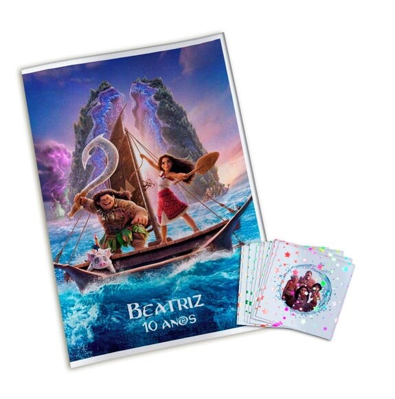 Álbum de Figurinhas Metalizadas Moana 2