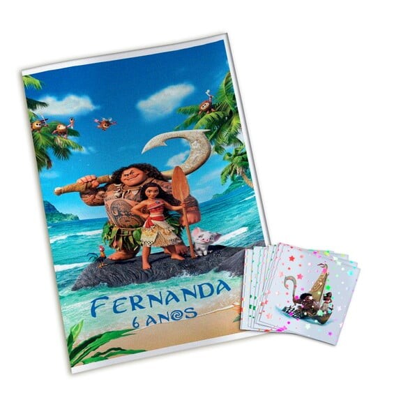 Álbum de Figurinhas Metalizadas Moana