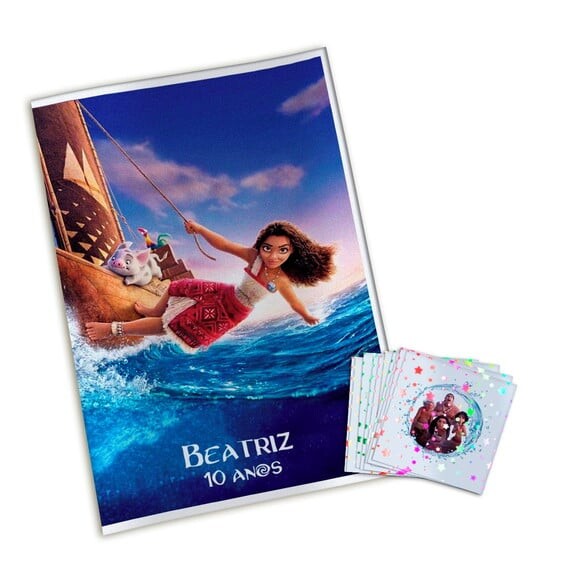 Álbum de Figurinhas Metalizadas Moana 2