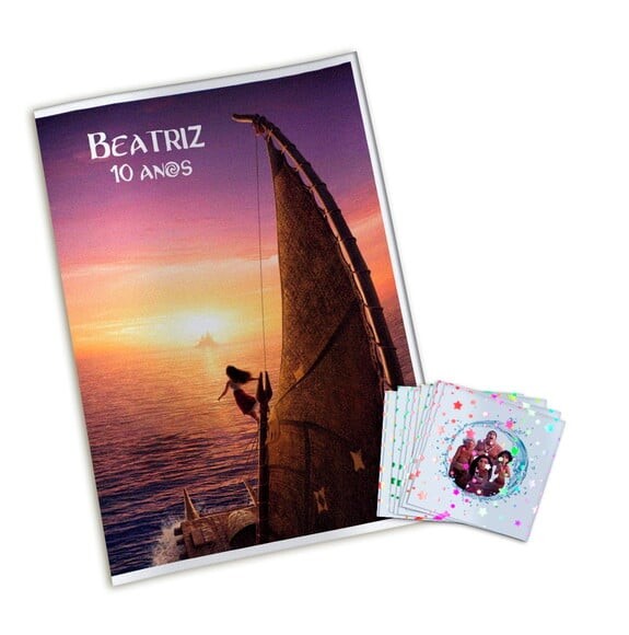 Álbum de Figurinhas Metalizadas Moana 2