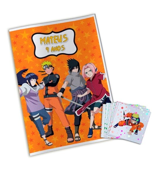 Álbum de Figurinhas Metalizadas Naruto