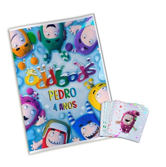 Álbum de Figurinhas Metalizadas Oddbods