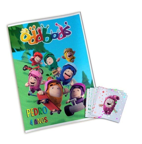 Álbum de Figurinhas Metalizadas Oddbods