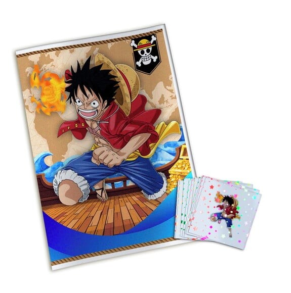Álbum de Figurinhas Metalizadas One Piece