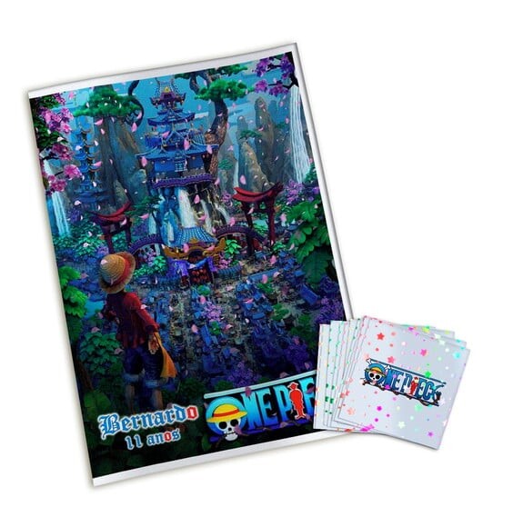 Álbum de Figurinhas Metalizadas One Piece