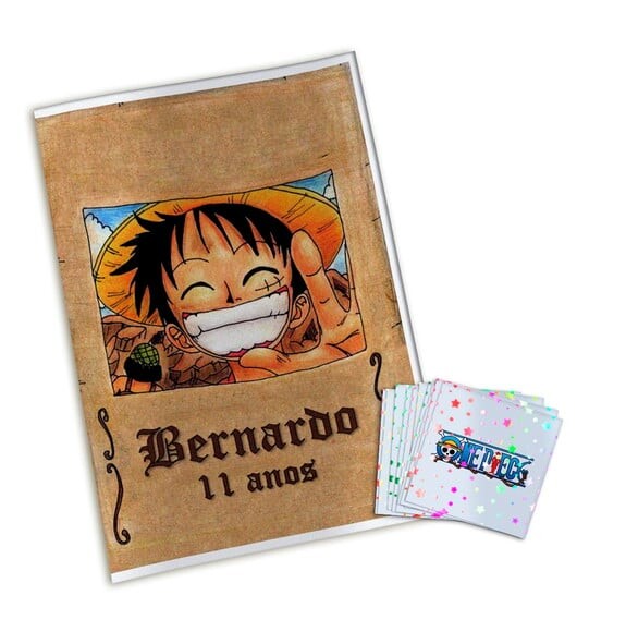 Álbum de Figurinhas Metalizadas One Piece