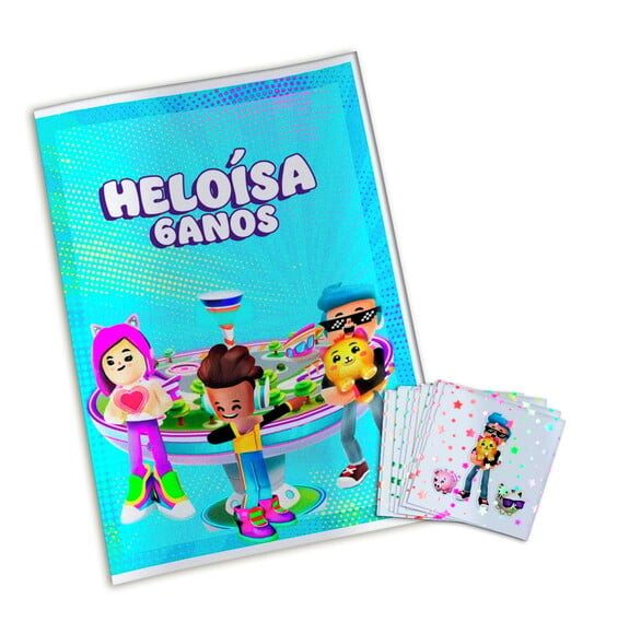 Álbum de Figurinhas Metalizadas Pk Xd